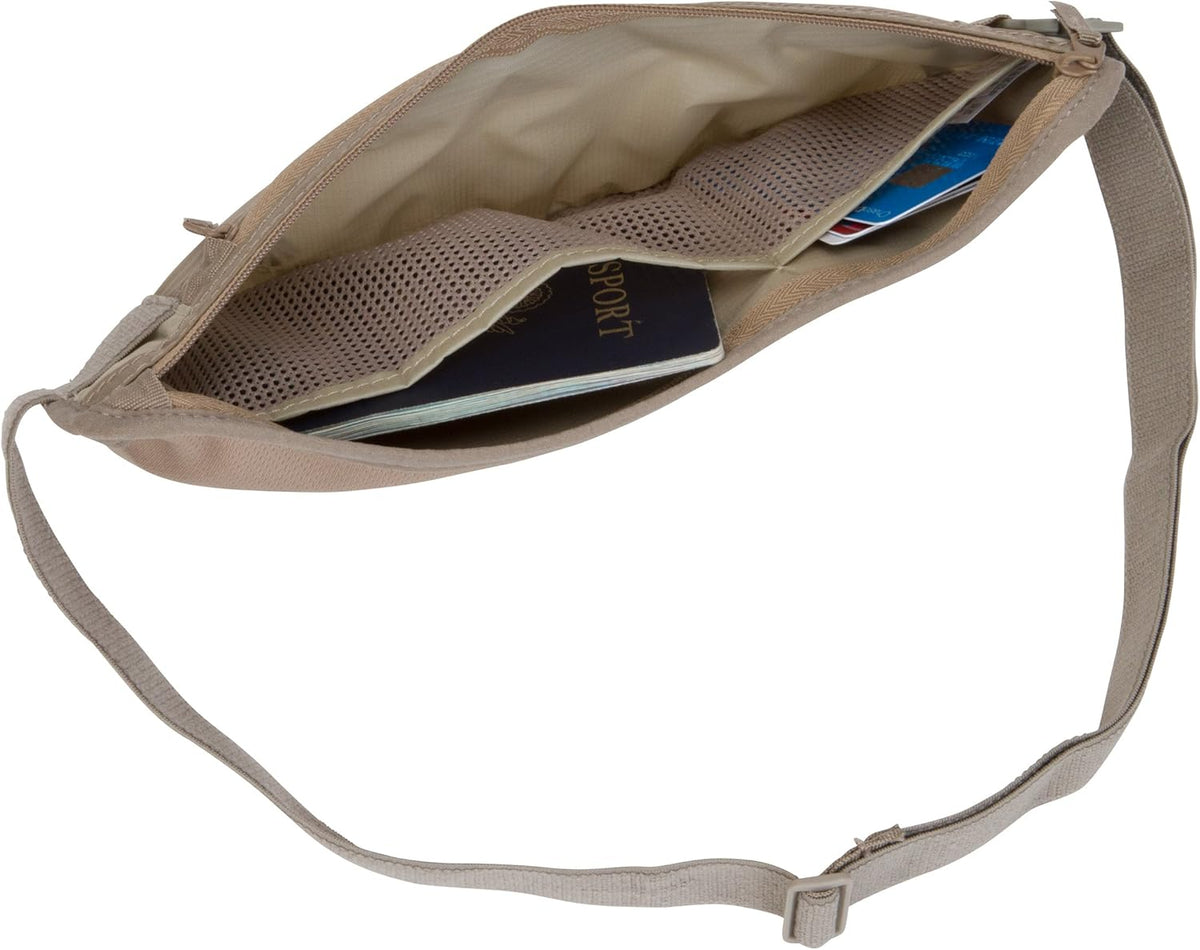 Undercover Hidden Pocket - Travel Money Belt for Men and Women, Khaki