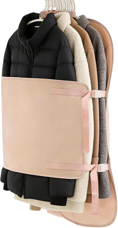 Compression Storage Bags for Clothes Reusable Travel Organizer Set | Lightweight storage bags save space for luggage, wardrobes, winter clothing, vacations, moving and everyday home use