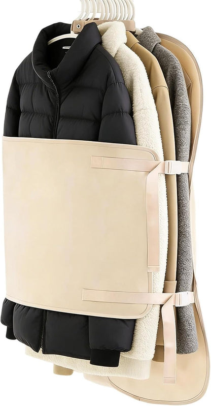 Compression Storage Bags for Clothes Reusable Travel Organizer Set | Lightweight storage bags save space for luggage, wardrobes, winter clothing, vacations, moving and everyday home use
