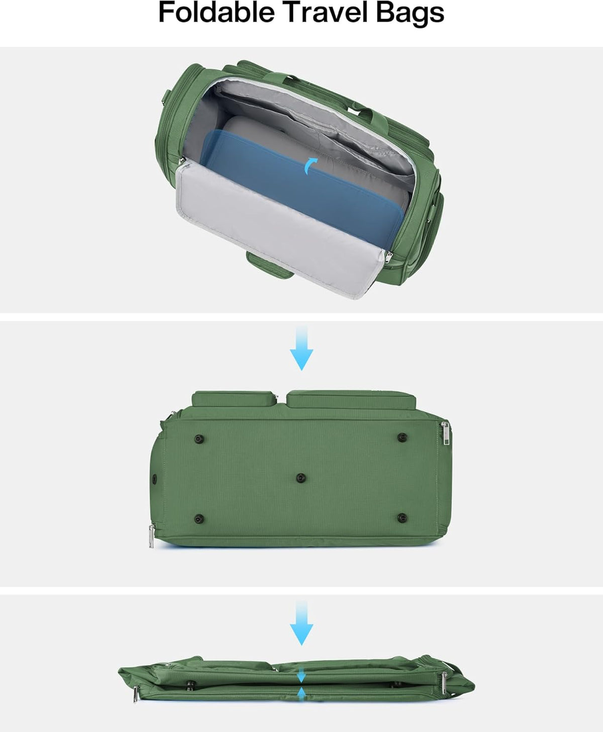 Underseat Carry On Luggage Bags for Travel Lightweight Foldable Carry On Bags for Airplanes Small Duffle Bag for Men Women TSA Approved Underseat Bag Travel Tote Bags, Black