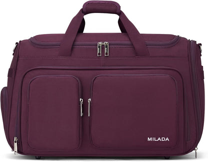 Underseat Carry On Luggage Bags for Travel Lightweight Foldable Carry On Bags for Airplanes Small Duffle Bag for Men Women TSA Approved Underseat Bag Travel Tote Bags, Black