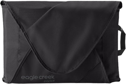Pack-It Reveal Garment Folder - Travel Garment Bag with Compression Wings to Maximize Luggage Space - Convenient Top Handle - Quick Drying Material - Black - Large