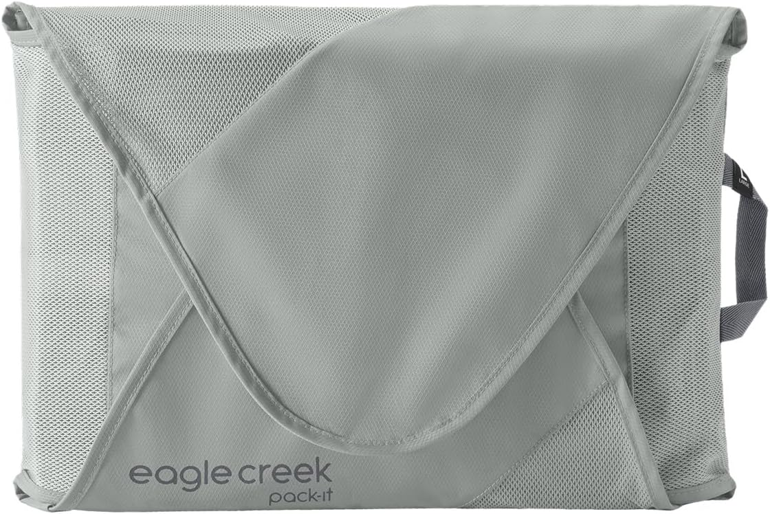 Pack-It Reveal Garment Folder - Travel Garment Bag with Compression Wings to Maximize Luggage Space - Convenient Top Handle - Quick Drying Material - Black - Large