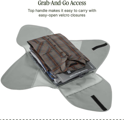 Pack-It Reveal Garment Folder - Travel Garment Bag with Compression Wings to Maximize Luggage Space - Convenient Top Handle - Quick Drying Material - Black - Large