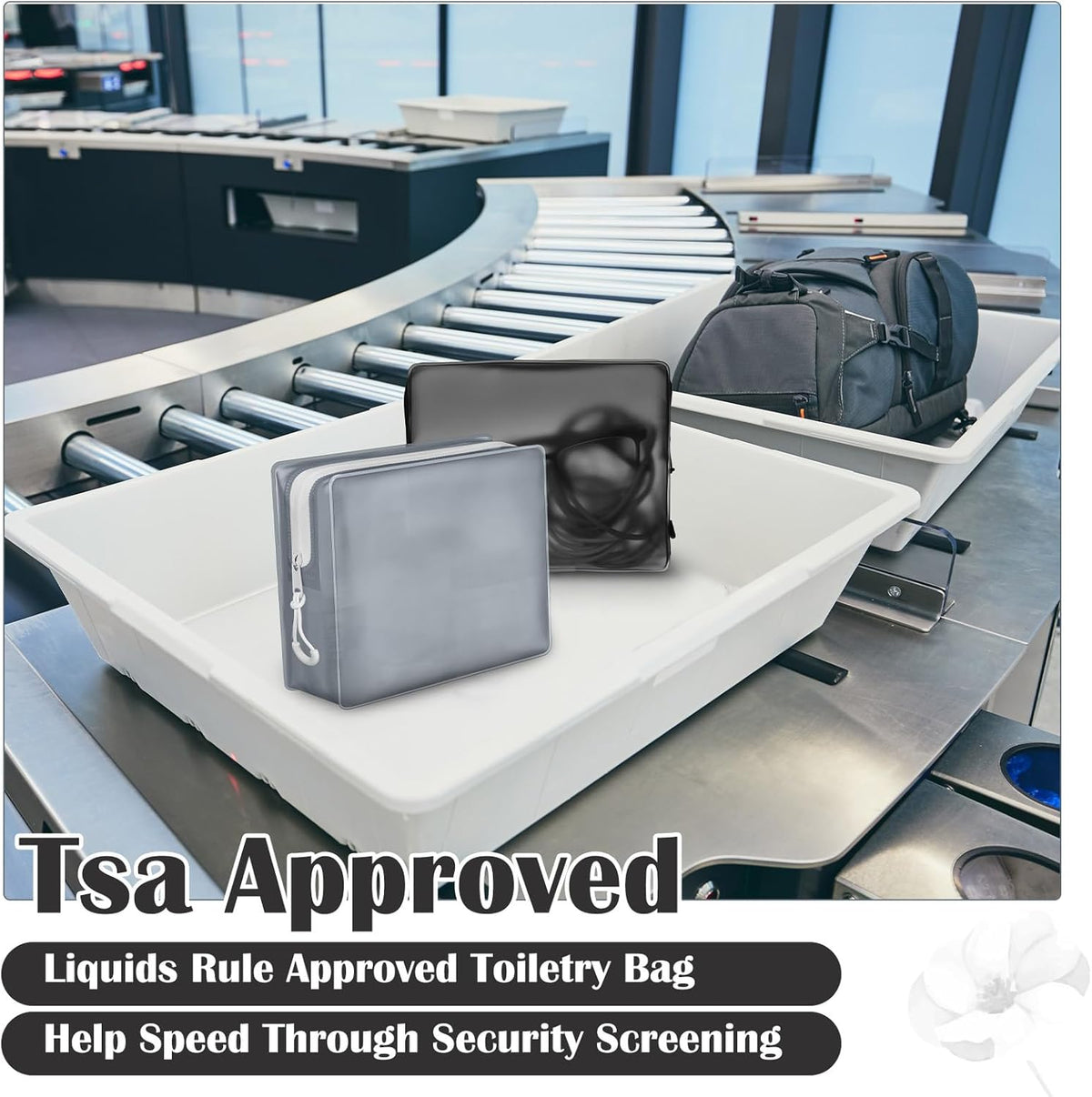 4 Pack TSA Approved Travel Toiletry Bags Frosted Translucent Leak-proof Cosmetic Makeup Bags for Women Men Travel Organizer Airport Security(Pastel,8.5 x 6.3 x 2.9 Inch)