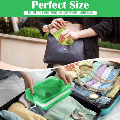 4 Pack TSA Approved Travel Toiletry Bags Frosted Translucent Leak-proof Cosmetic Makeup Bags for Women Men Travel Organizer Airport Security(Pastel,8.5 x 6.3 x 2.9 Inch)