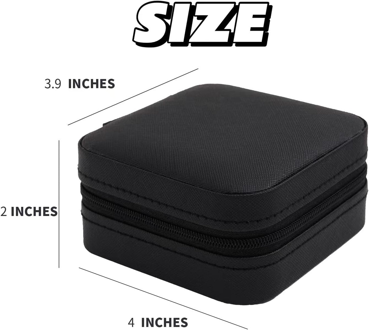 Travel jewelry case Travel jewelry box Travel Jewelry Organizer Small box Gift for Girls Women with Mirror(Green)