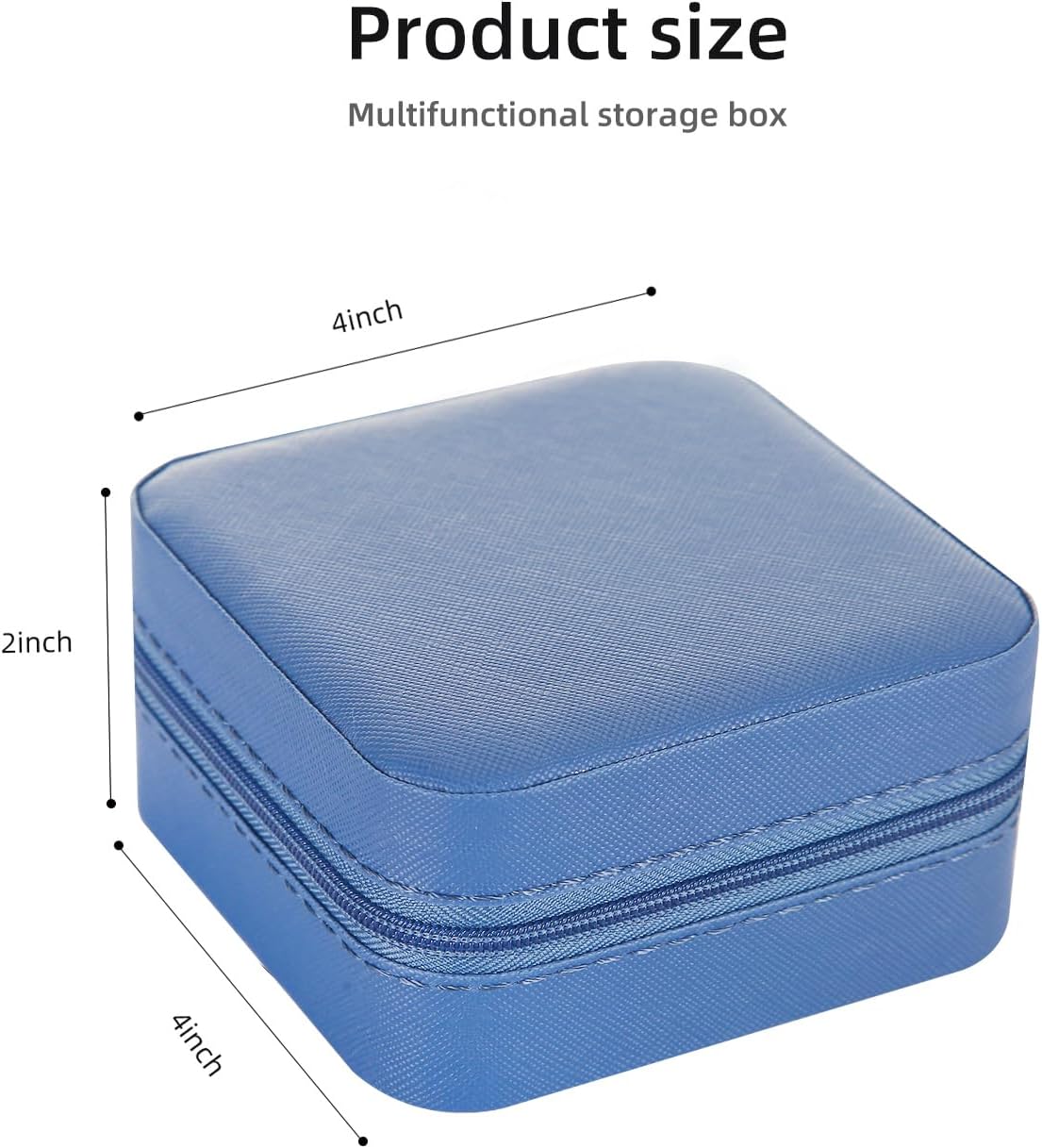 Travel jewelry case Travel jewelry box Travel Jewelry Organizer Small box Gift for Girls Women with Mirror(Green)
