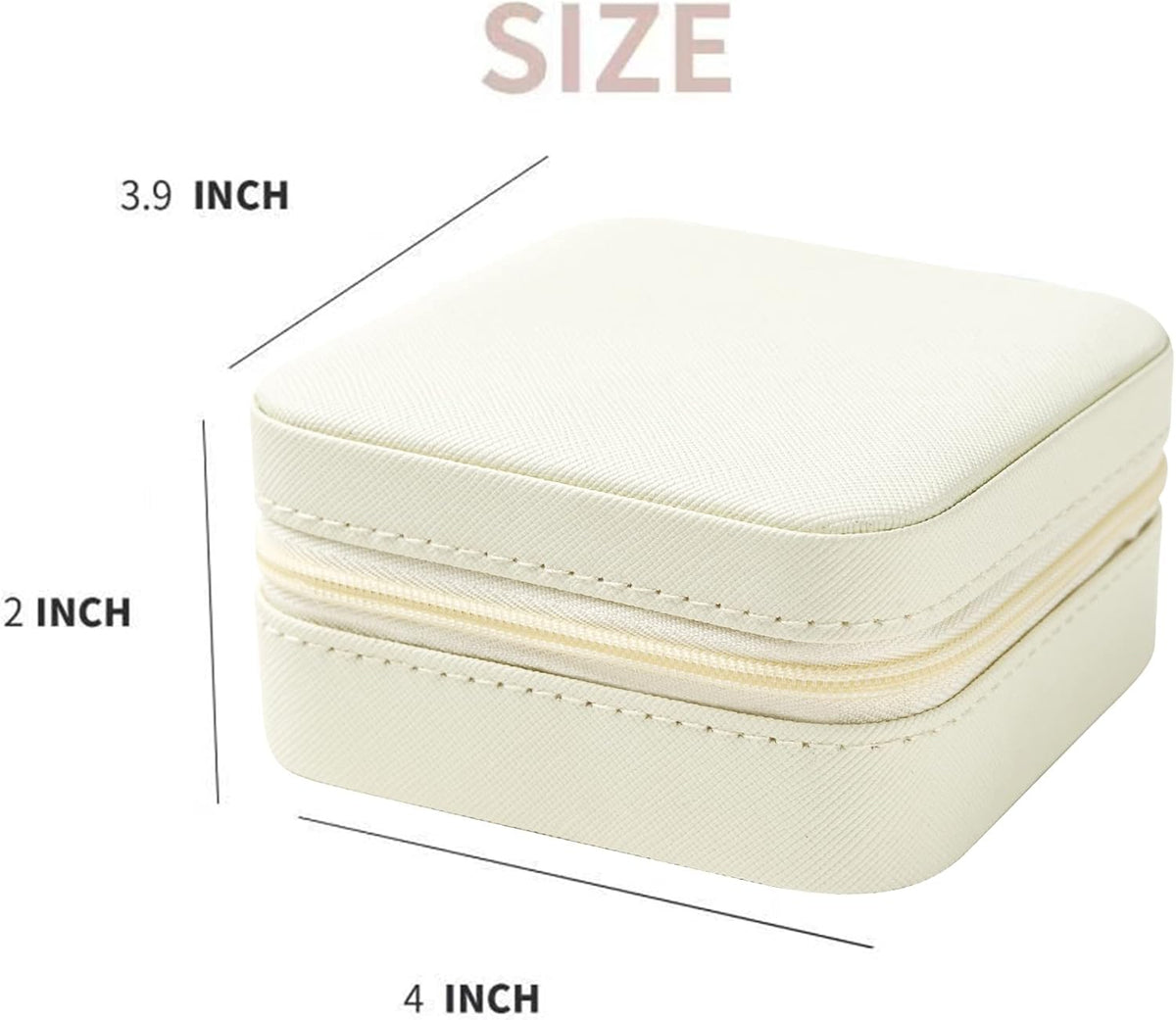 Travel jewelry case Travel jewelry box Travel Jewelry Organizer Small box Gift for Girls Women with Mirror(Green)