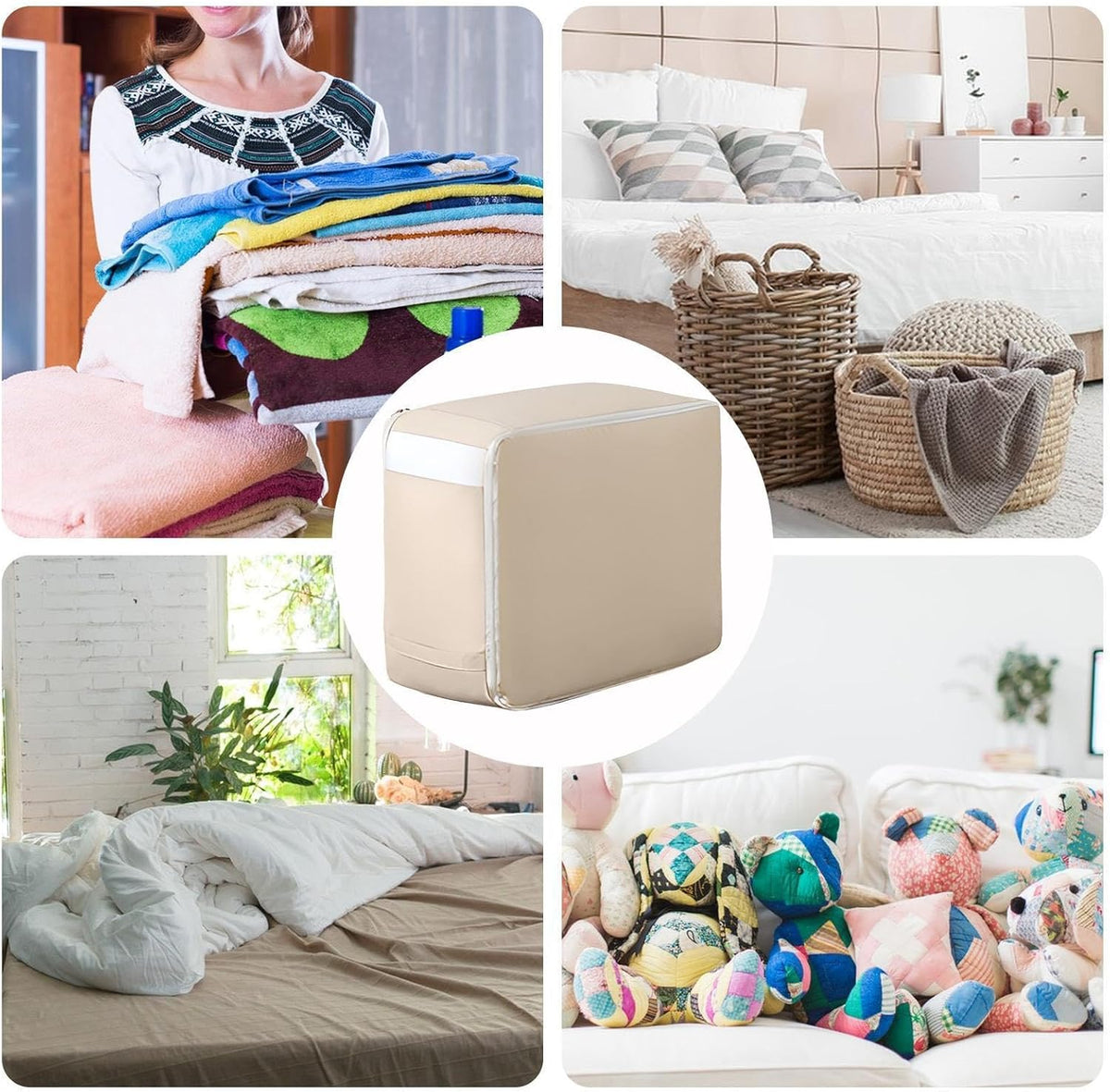 Packing Cubes for Travel | Compression Foldable Organizer Bags - Travel Multipurpose Packing Organizer, Luggage Storage Bags for Clothes, Blankets