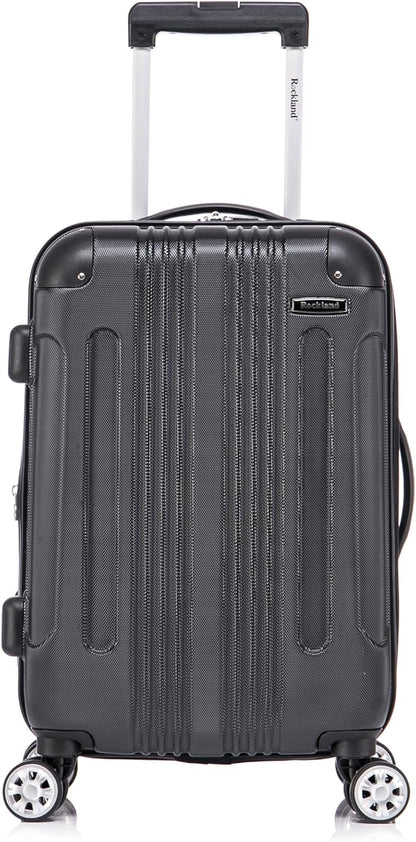 London Hardside Spinner Wheel Luggage, Champagne, Carry-On 20-Inch, 22"X13. 5"x10" (with wheels)