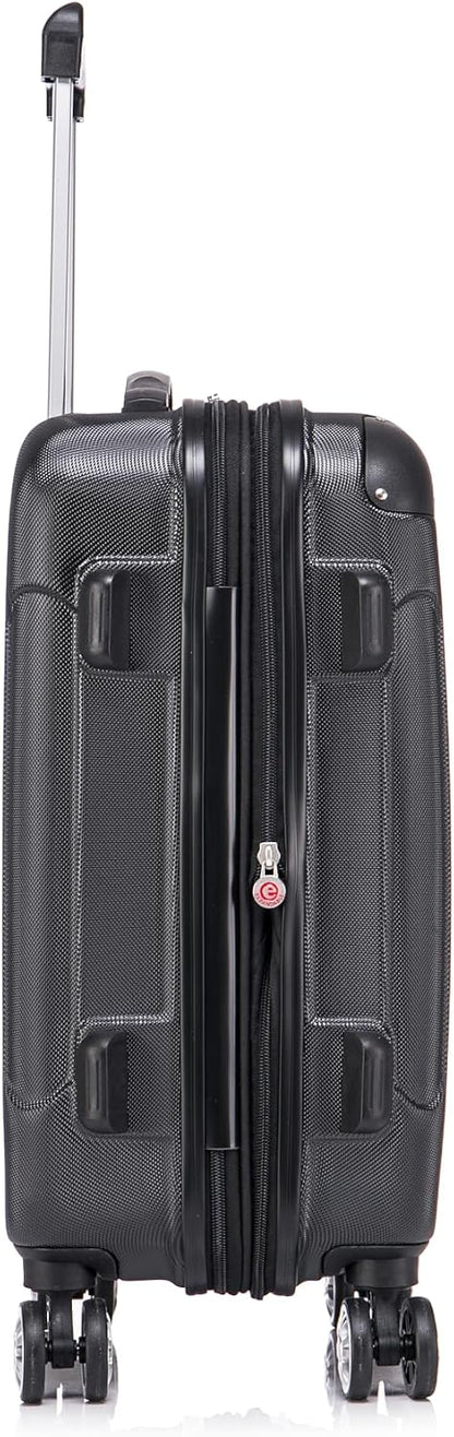 London Hardside Spinner Wheel Luggage, Champagne, Carry-On 20-Inch, 22"X13. 5"x10" (with wheels)