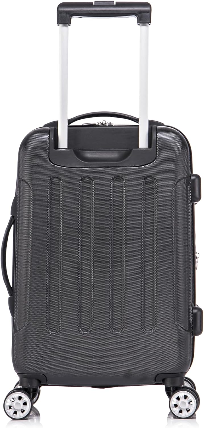 London Hardside Spinner Wheel Luggage, Champagne, Carry-On 20-Inch, 22"X13. 5"x10" (with wheels)