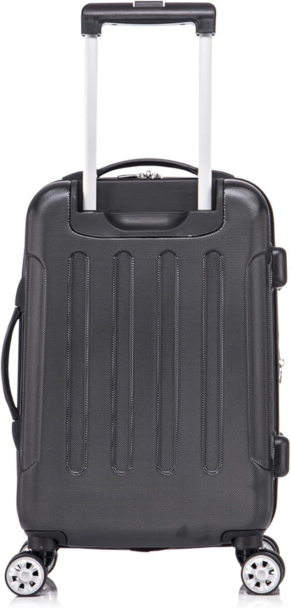 London Hardside Spinner Wheel Luggage, Champagne, Carry-On 20-Inch, 22"X13. 5"x10" (with wheels)