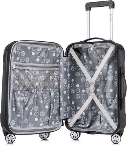 London Hardside Spinner Wheel Luggage, Champagne, Carry-On 20-Inch, 22"X13. 5"x10" (with wheels)