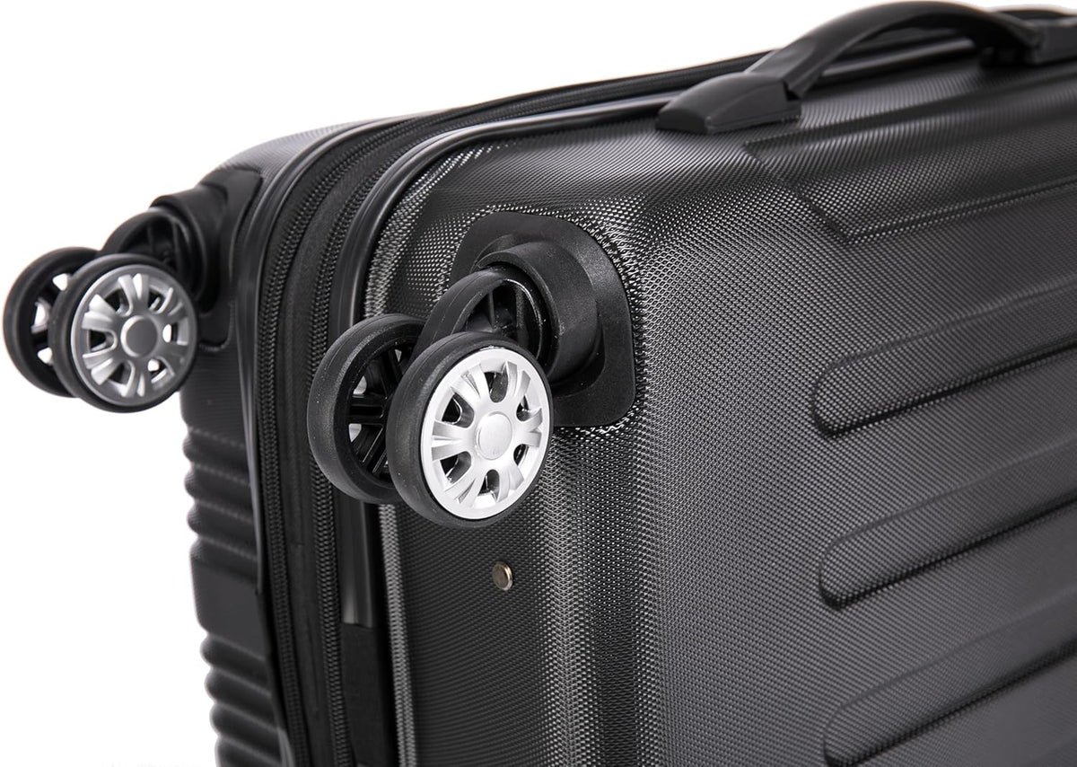 London Hardside Spinner Wheel Luggage, Champagne, Carry-On 20-Inch, 22"X13. 5"x10" (with wheels)