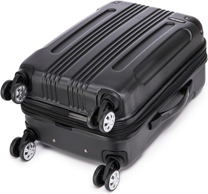 London Hardside Spinner Wheel Luggage, Champagne, Carry-On 20-Inch, 22"X13. 5"x10" (with wheels)