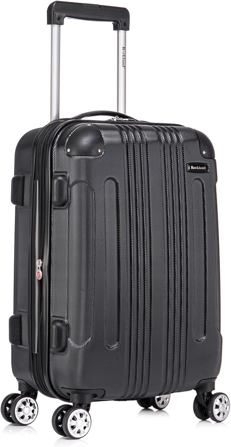 London Hardside Spinner Wheel Luggage, Champagne, Carry-On 20-Inch, 22"X13. 5"x10" (with wheels)