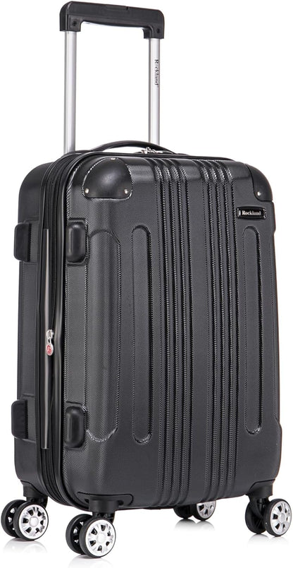 London Hardside Spinner Wheel Luggage, Champagne, Carry-On 20-Inch, 22"X13. 5"x10" (with wheels)