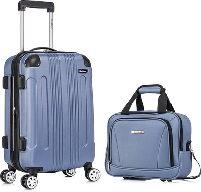 London Hardside Spinner Wheel Luggage, Champagne, Carry-On 20-Inch, 22"X13. 5"x10" (with wheels)
