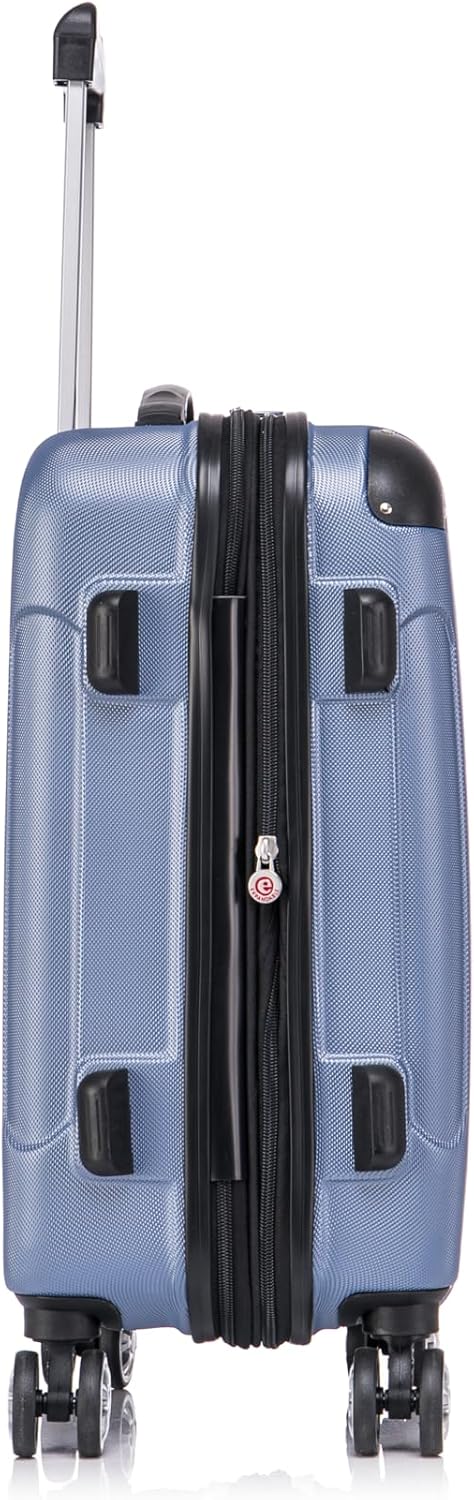 London Hardside Spinner Wheel Luggage, Champagne, Carry-On 20-Inch, 22"X13. 5"x10" (with wheels)