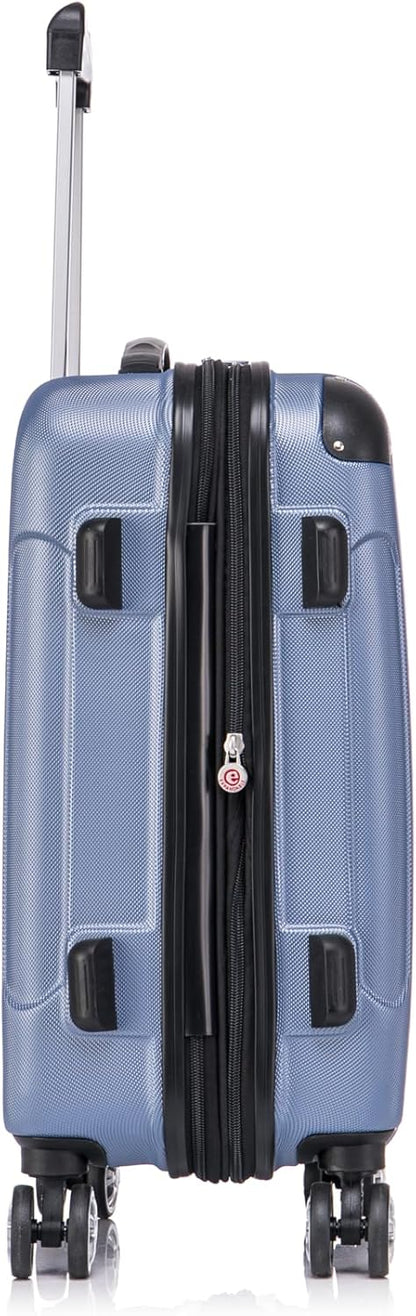 London Hardside Spinner Wheel Luggage, Champagne, Carry-On 20-Inch, 22"X13. 5"x10" (with wheels)