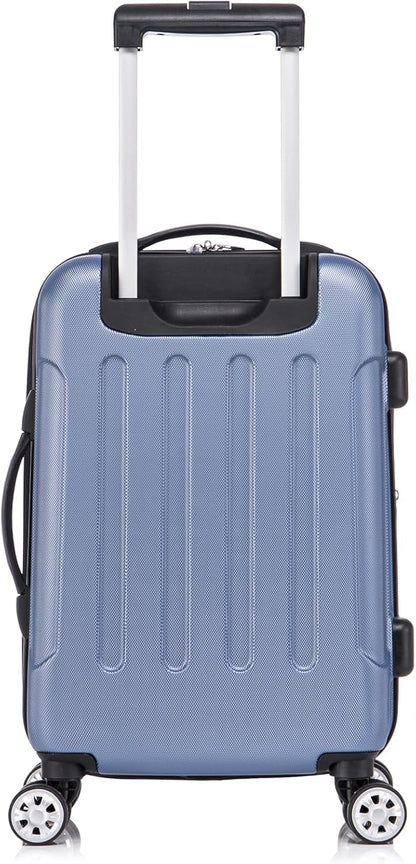 London Hardside Spinner Wheel Luggage, Champagne, Carry-On 20-Inch, 22"X13. 5"x10" (with wheels)