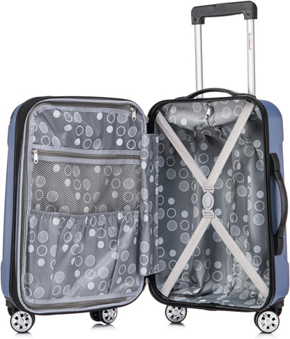 London Hardside Spinner Wheel Luggage, Champagne, Carry-On 20-Inch, 22"X13. 5"x10" (with wheels)