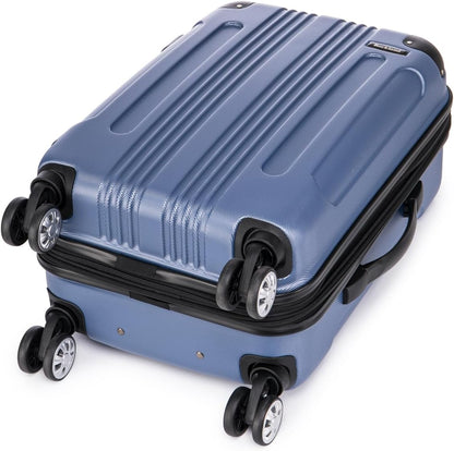 London Hardside Spinner Wheel Luggage, Champagne, Carry-On 20-Inch, 22"X13. 5"x10" (with wheels)