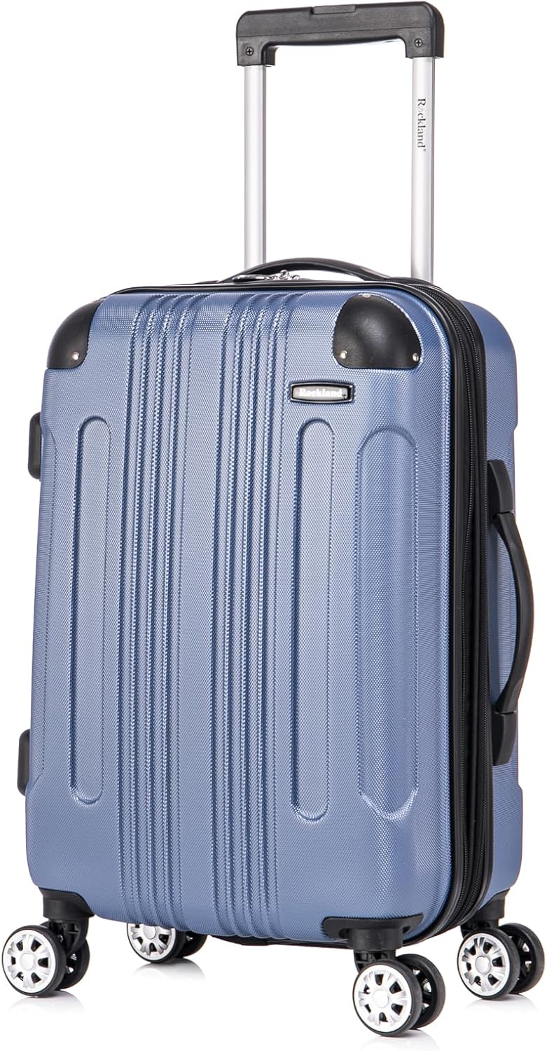 London Hardside Spinner Wheel Luggage, Champagne, Carry-On 20-Inch, 22"X13. 5"x10" (with wheels)