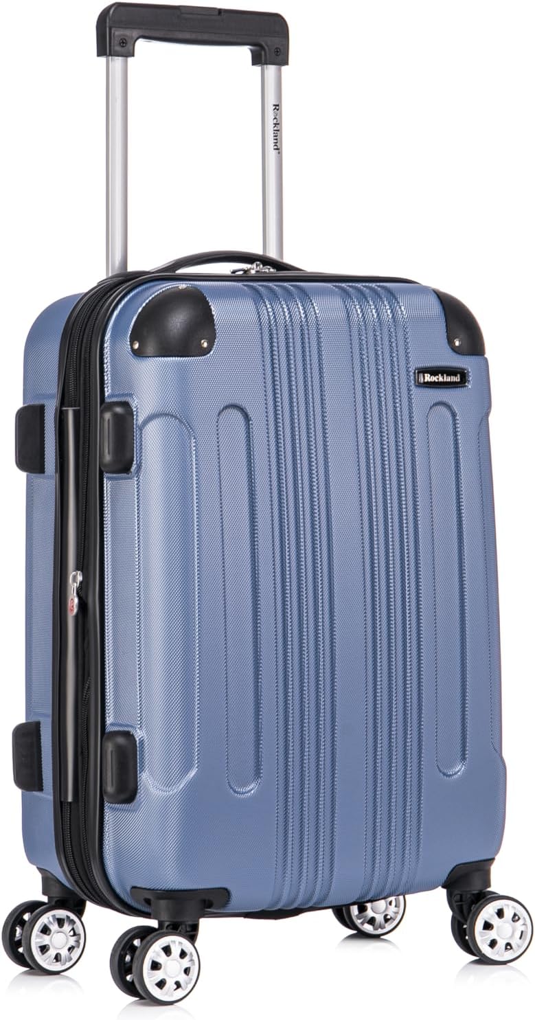 London Hardside Spinner Wheel Luggage, Champagne, Carry-On 20-Inch, 22"X13. 5"x10" (with wheels)