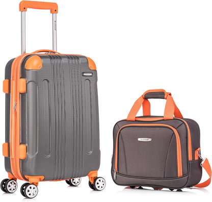 London Hardside Spinner Wheel Luggage, Champagne, Carry-On 20-Inch, 22"X13. 5"x10" (with wheels)