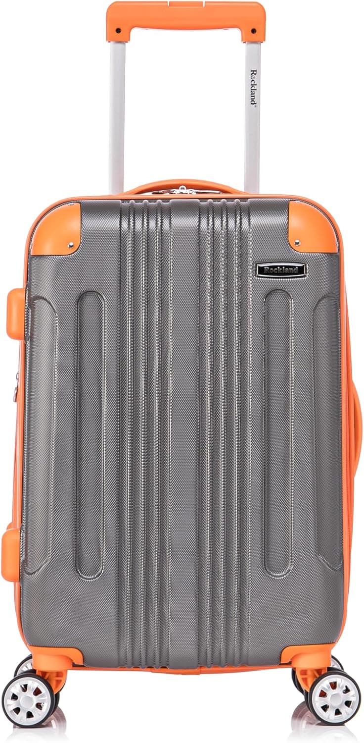 London Hardside Spinner Wheel Luggage, Champagne, Carry-On 20-Inch, 22"X13. 5"x10" (with wheels)