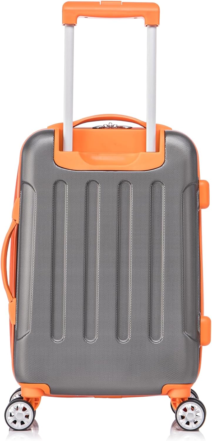 London Hardside Spinner Wheel Luggage, Champagne, Carry-On 20-Inch, 22"X13. 5"x10" (with wheels)
