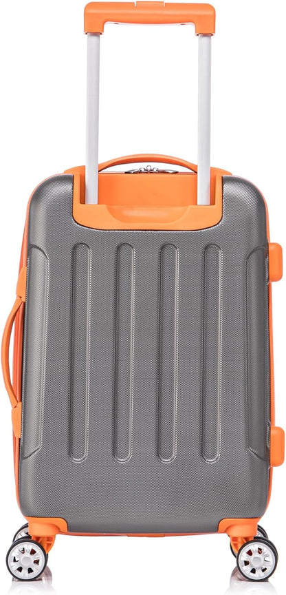 London Hardside Spinner Wheel Luggage, Champagne, Carry-On 20-Inch, 22"X13. 5"x10" (with wheels)
