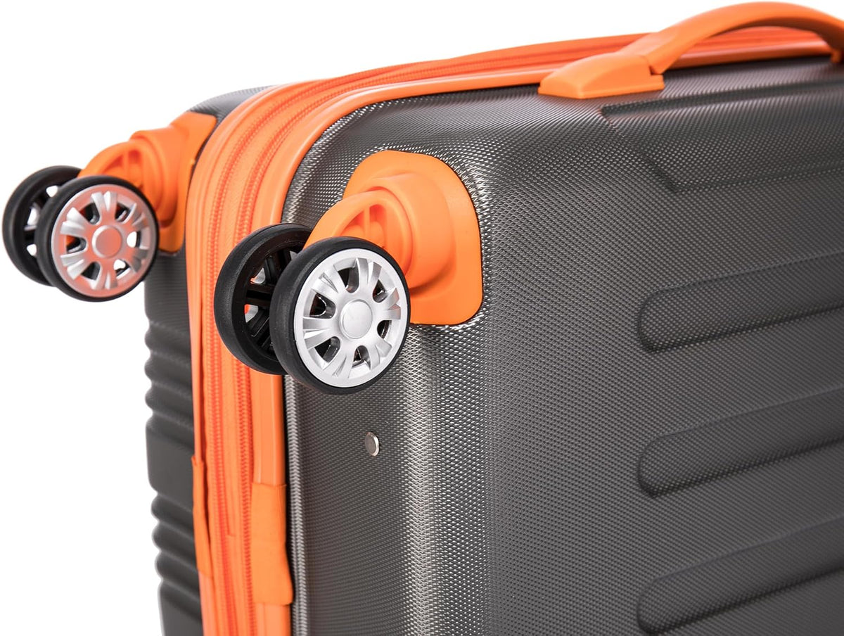 London Hardside Spinner Wheel Luggage, Champagne, Carry-On 20-Inch, 22"X13. 5"x10" (with wheels)