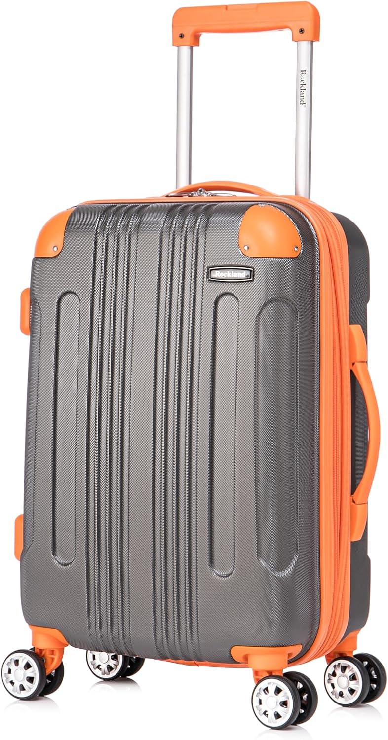 London Hardside Spinner Wheel Luggage, Champagne, Carry-On 20-Inch, 22"X13. 5"x10" (with wheels)
