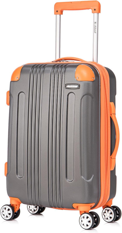 London Hardside Spinner Wheel Luggage, Champagne, Carry-On 20-Inch, 22"X13. 5"x10" (with wheels)