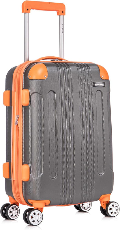 London Hardside Spinner Wheel Luggage, Champagne, Carry-On 20-Inch, 22"X13. 5"x10" (with wheels)