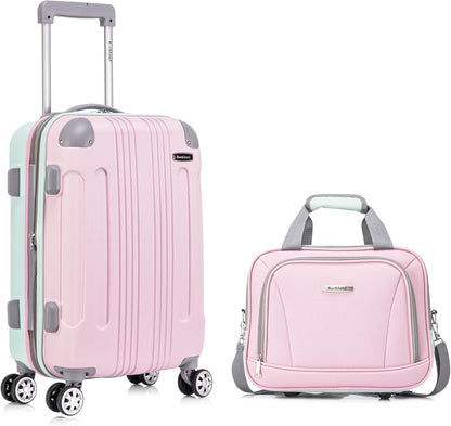 London Hardside Spinner Wheel Luggage, Champagne, Carry-On 20-Inch, 22"X13. 5"x10" (with wheels)