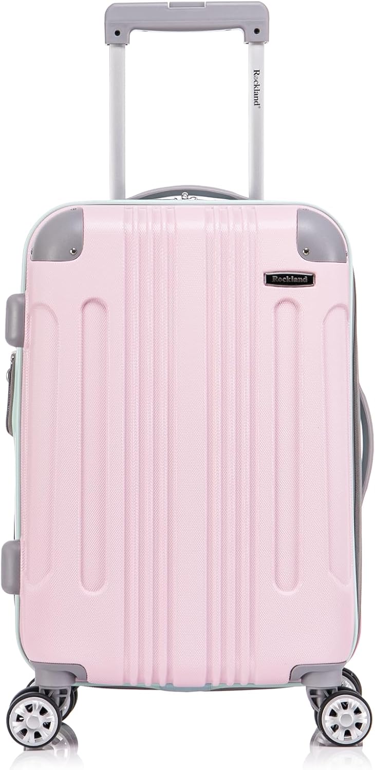 London Hardside Spinner Wheel Luggage, Champagne, Carry-On 20-Inch, 22"X13. 5"x10" (with wheels)