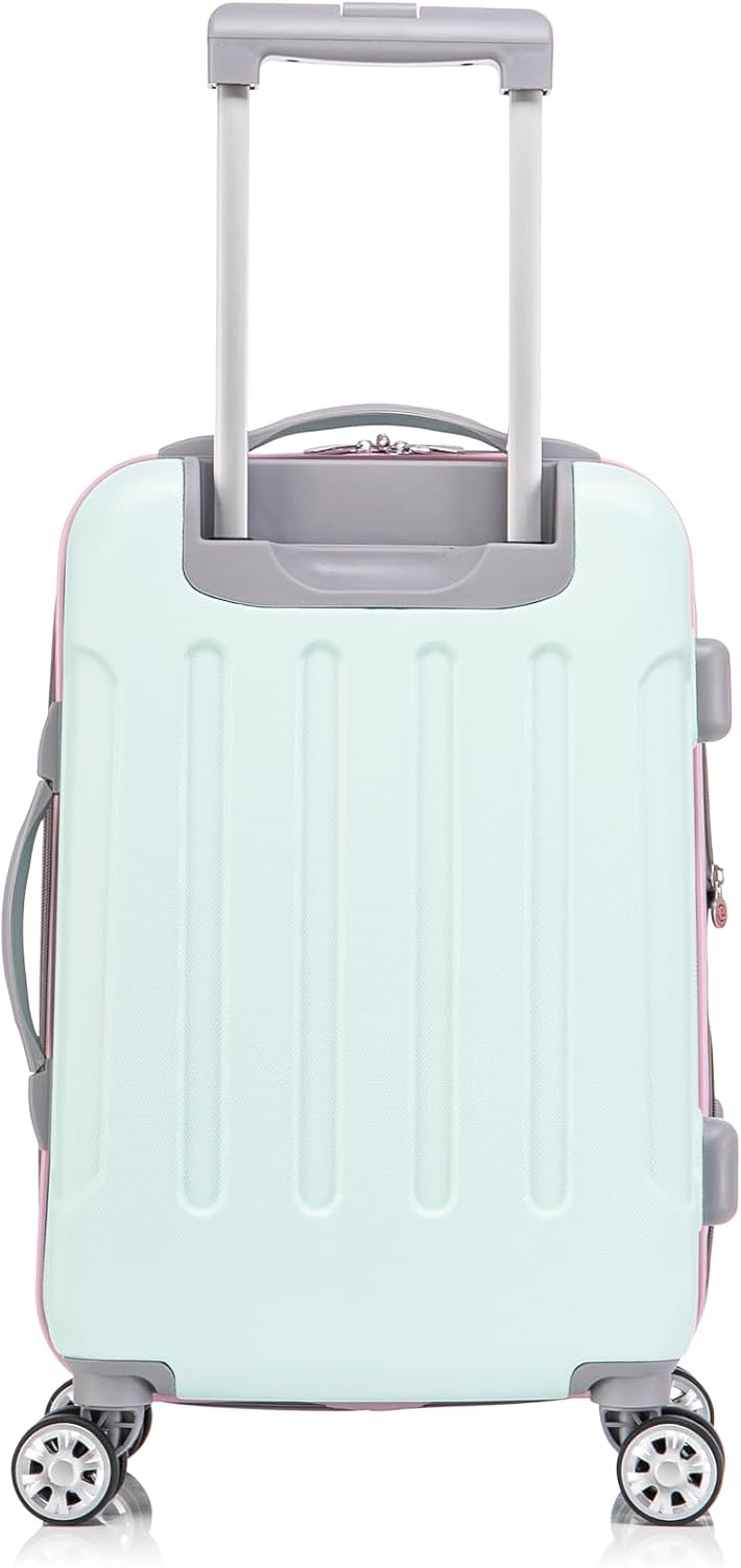 London Hardside Spinner Wheel Luggage, Champagne, Carry-On 20-Inch, 22"X13. 5"x10" (with wheels)