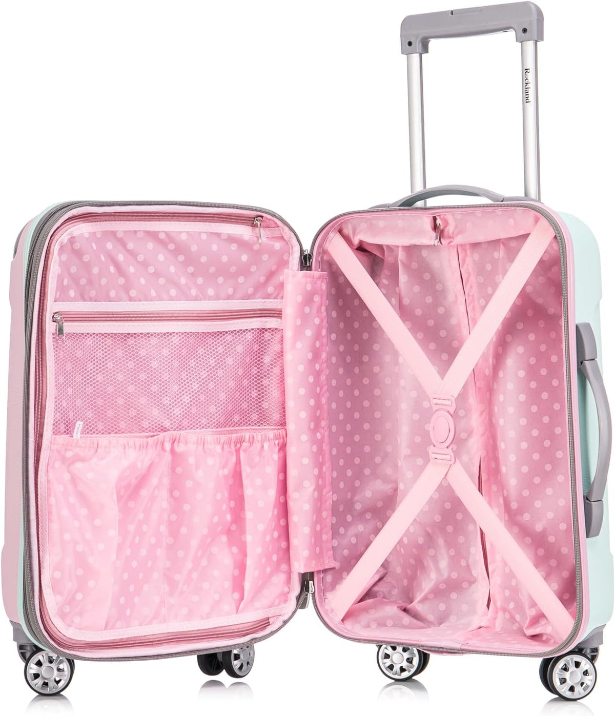 London Hardside Spinner Wheel Luggage, Champagne, Carry-On 20-Inch, 22"X13. 5"x10" (with wheels)