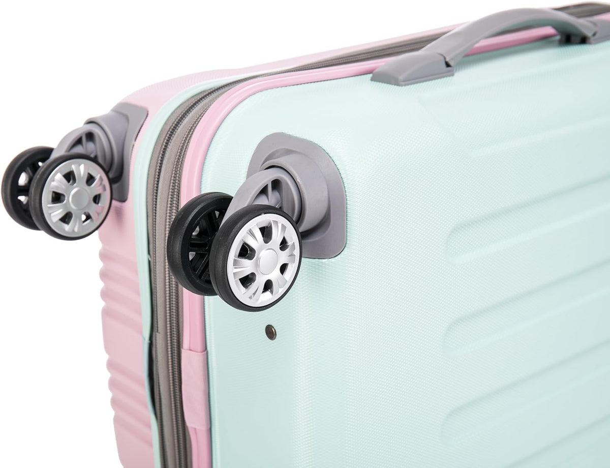 London Hardside Spinner Wheel Luggage, Champagne, Carry-On 20-Inch, 22"X13. 5"x10" (with wheels)