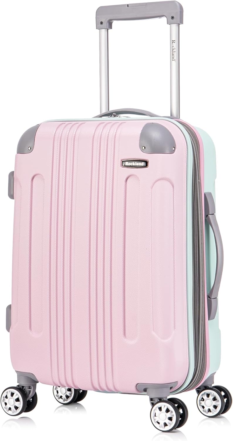 London Hardside Spinner Wheel Luggage, Champagne, Carry-On 20-Inch, 22"X13. 5"x10" (with wheels)
