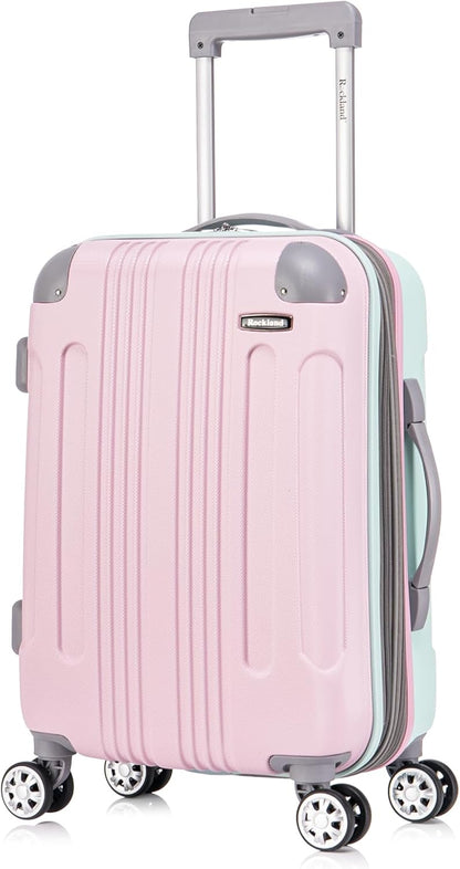 London Hardside Spinner Wheel Luggage, Champagne, Carry-On 20-Inch, 22"X13. 5"x10" (with wheels)