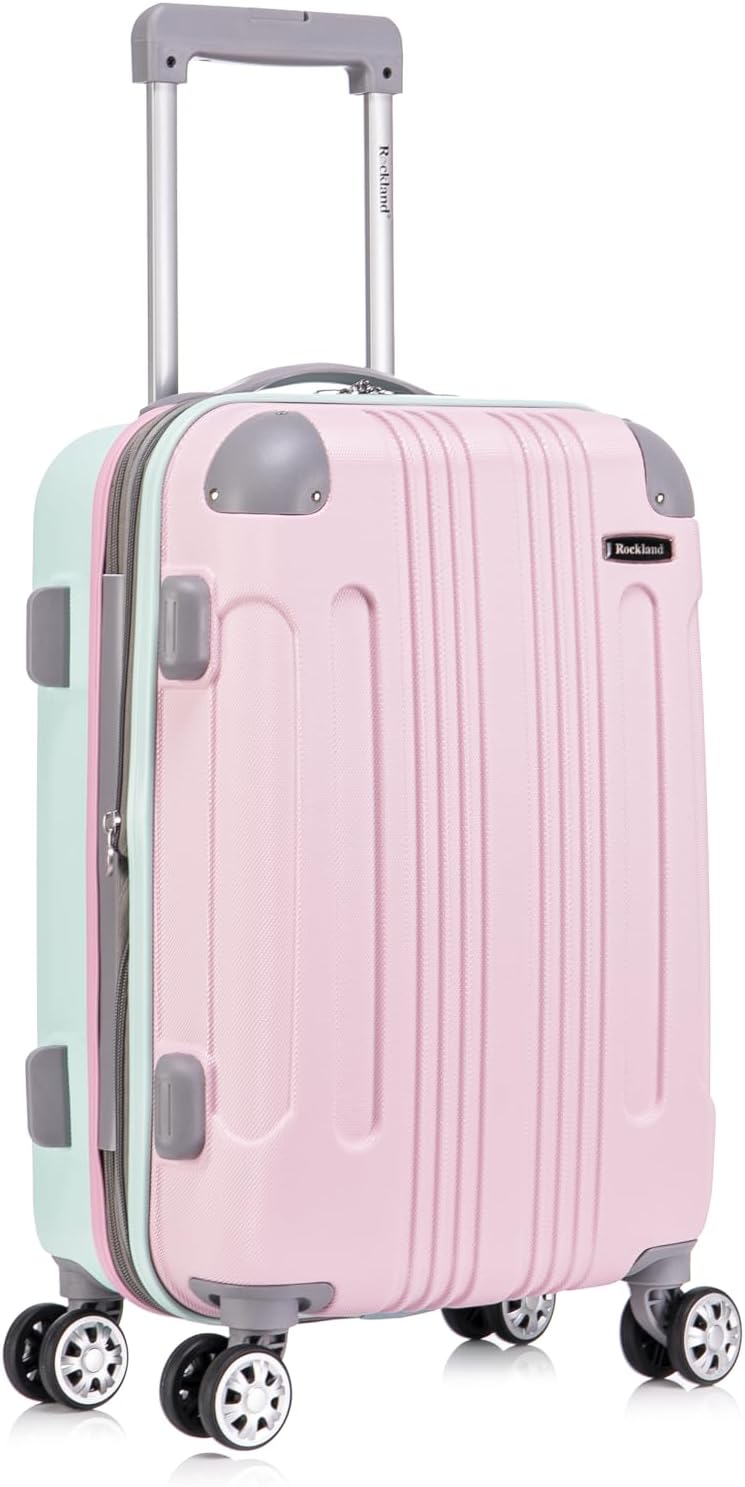 London Hardside Spinner Wheel Luggage, Champagne, Carry-On 20-Inch, 22"X13. 5"x10" (with wheels)