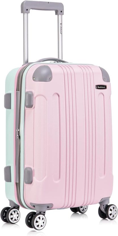London Hardside Spinner Wheel Luggage, Champagne, Carry-On 20-Inch, 22"X13. 5"x10" (with wheels)