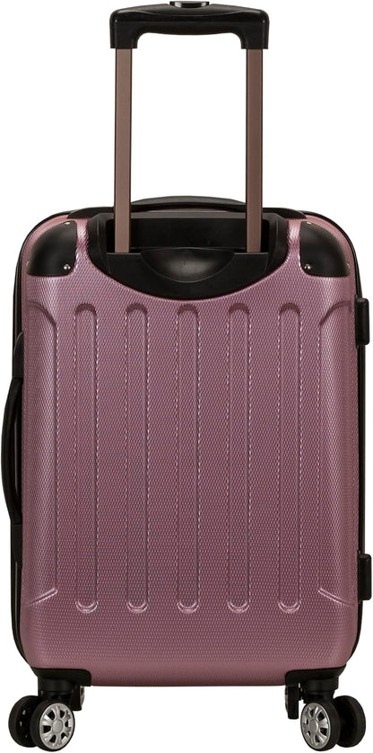 London Hardside Spinner Wheel Luggage, Champagne, Carry-On 20-Inch, 22"X13. 5"x10" (with wheels)