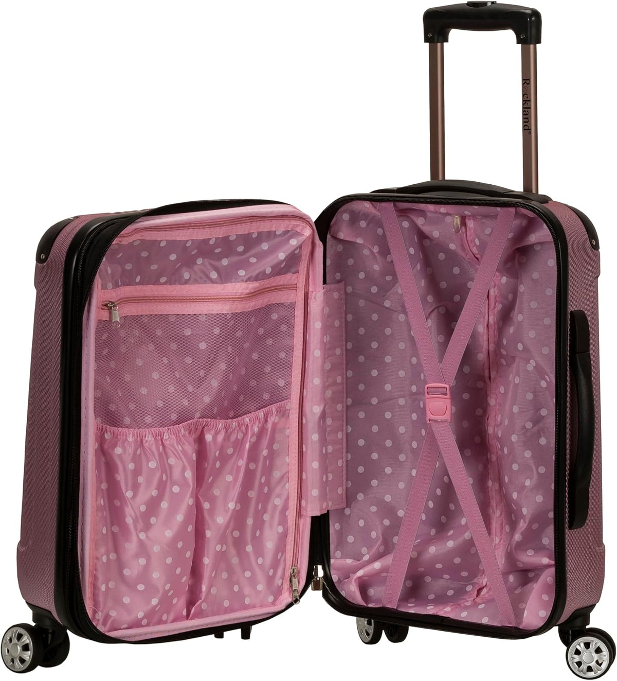 London Hardside Spinner Wheel Luggage, Champagne, Carry-On 20-Inch, 22"X13. 5"x10" (with wheels)